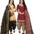 Multicolor cotton blend printed unstitched salwar suit material combo of 2