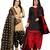 Multicolor cotton blend printed unstitched salwar suit material combo of 2