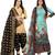 Multicolor cotton blend printed unstitched salwar suit material combo of 2