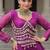 wine Georgette Leheriya Print Gota Patti NAVRATRI LEHENGA CHOLI