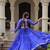 blue Georgette Leheriya Print Gota Patti NAVRATRI LEHENGA CHOLI