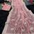 pink embroidered organza silk saree with blouse