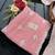pink embroidered organza silk saree with blouse