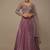 pink sequined embroidery work silk party wear lehenga choli with dupatta