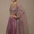 pink sequined embroidery work silk party wear lehenga choli with dupatta