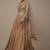 brown sequined embroidery work silk party wear lehenga choli with dupatta