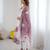soft organza silk fabric fully flair kali pattern Kurti With Pant and dupatta