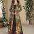 Maroon Embroidered Gown With Jacket