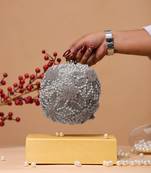 sugarcrush emma silver  round clutch