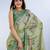 Parrot premium cotton saree with beautiful digital print