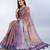 Purple premium cotton saree with beautiful digital print