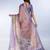 Purple premium cotton saree with beautiful digital print
