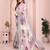 Beige soft linen cotton printed silk saree with woven border