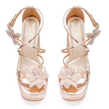 Multicolor embroidered block heels 5