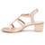 Pink solid block heels