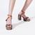 Multicolor floral printed heels