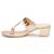 Gold geometric hand embroidered block heels