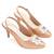 Beige solid pencil heels