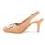 Beige solid pencil heels
