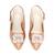 Beige solid pencil heels