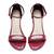 Maroon solid block heels