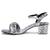 Grey solid block heels