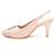 Pink solid slingback pencil heels