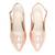 Pink solid slingback pencil heels