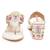 Multicolor embroidered block heels