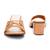 Beige solid block heels
