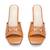 Beige solid block heels