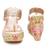 Multicolor embroidered wedges