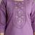 Purple Roman Chanderi Embroidery Kurta Pant with Dupatta Set