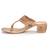 Beige embroidered leather block heels