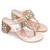 Multicolor mirror embroidered leather  block heels