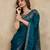 Trendmalls Morpeach Art Silk Sequin Embroidery Saree with Unstitched Net Blouse 