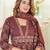 Cotton cambric semi-anarkali printed kurti-pant-dupatta  set