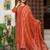 Cotton cambric semi-anarkali printed kurti-pant-dupatta  set