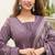 Cotton cambric semi-anarkali printed kurti-pant-dupatta  set