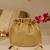 Yellow floral embroidered potli bag
