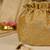 Yellow floral embroidered potli bag