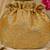 Yellow floral embroidered potli bag