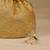 Yellow floral embroidered potli bag