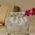 Silver floral embroidered potli bag