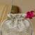 Silver floral embroidered potli bag