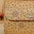 Gold floral embroidered clutch