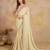 Beige Satin Sequin Embroidery Coding Work Saree with Unstitched Net Blouse 