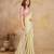 Beige Satin Sequin Embroidery Coding Work Saree with Unstitched Net Blouse 