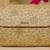 Gold floral embroidered clutch