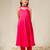Rani mulmul strappy plain anarkali suit set - set of 3